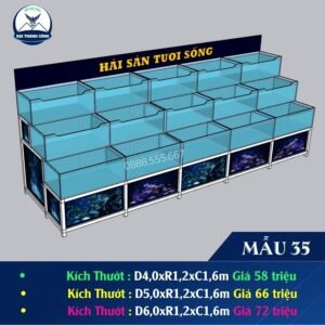 HỒ HẢI SẢN DÀI 5M, 3 TẦNG